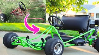 20 Rust Bucket into Kick  Go Kart W Harbor Freight 212 [upl. by Urbanna]