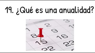 19 ¿Qué es una Anualidad Concepto clave en Matemáticas Financieras 💰 [upl. by Ahseyd]