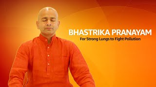 How To Practice bhastrika pranayama breathe of fire  Yoga Pranayam  Dr Varunveer [upl. by Adnarim]