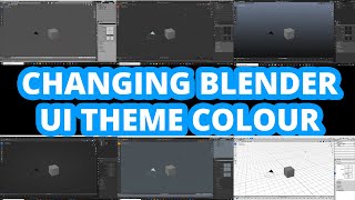 Changing Blender UI Theme Color  Blender Tutorial [upl. by Nnael]