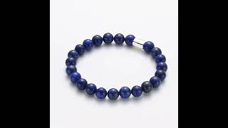 Mens Lapis Lazuli Stretch Bracelet [upl. by Jacey]