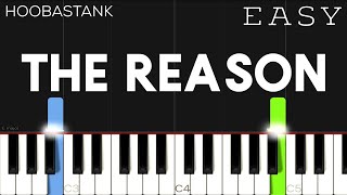 Hoobastank  The Reason  EASY Piano Tutorial [upl. by Col]