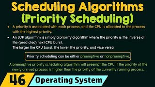 Scheduling Algorithms  Priority Scheduling [upl. by Autumn]