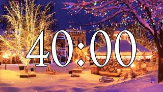 40 Minute Timer With Christmas Music [upl. by Eislehc]