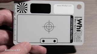 WhiBal G7 White Balance Card wo Commentary [upl. by Nibroc]