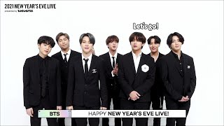 2021NYEL 2021 NEW YEARS EVE LIVE Relay QampA  BTS 방탄소년단 [upl. by Ladin]