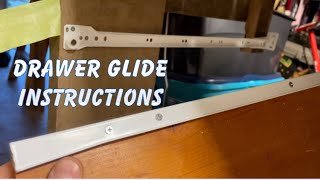 How To install European drawer glides by Hickory hardware Instructions￼ [upl. by Mani]