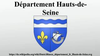 Département HautsdeSeine [upl. by Lucita566]