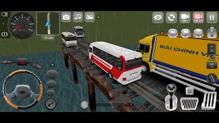 Mini Bus Simulator Vietnam  New Map  Short gameplay [upl. by Airdnaed]