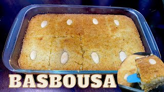 Basbousa  arabic dessert recipe  Egyptian sweet recipe [upl. by Huckaby90]