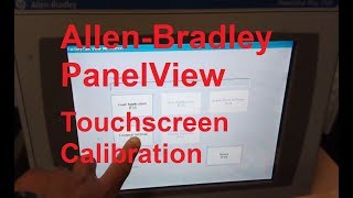 AllenBradley PanelView  Screen Calibration [upl. by Golda947]