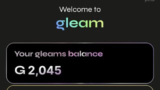 How To Claim Your Gleam Airdrop Tokens And Participate In The New Airdrop  gleam gleampoint [upl. by Windy]