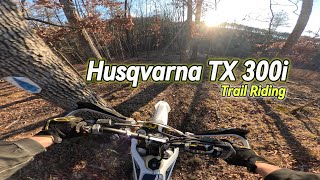 Husqvarna TX300i Trail Riding POV [upl. by Slaughter]