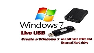 How to install an operating system  windows 7  on USB flash and external hard drivestep by step [upl. by Athena]