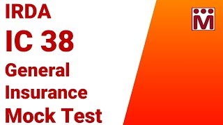 IC 38 General Insurance Agent Mock Test  III  IRDA Exams [upl. by Nelleoj]