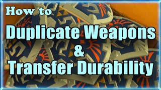 How to Transfer Durability Duplicate amp Repair Weapons and Overload the Menu BotW [upl. by Anivek419]