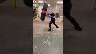 Supercharged heavy bag drills  use two punch combos with clean execution [upl. by Adyeren]