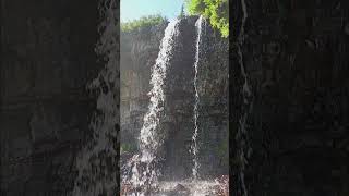 Mountainside waterfall in Mt Timpanogos Utah [upl. by Morez]