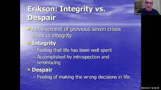 Erikson Integrity vs Despair Explained [upl. by Aicatan]