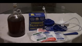 Filtering Wine using the Vinbrite Wine Filter Kit [upl. by Avigdor]