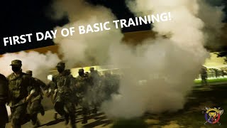 US ARMY BASIC TRAINING The First Day Fort Benning [upl. by Neelra]