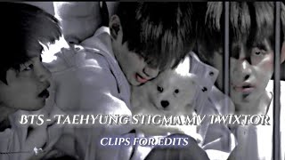 BTS  Taehyung STIGMA mv twixtor clips for edits [upl. by Lysander]