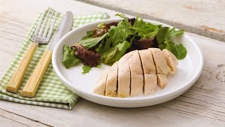 Poached Chicken Breasts Martha Stewart [upl. by Estrin584]