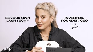 DIY LASH EXTENSION FULL TUTORIAL with Lashify Inventor founder and CEO Sahara Lotti [upl. by Ahsikcin]