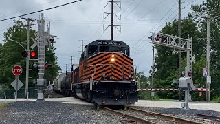 Pennsylvania Northeastern SD402W 5342 at Mom’s Water Ice Hauling Local Freight on 8924 [upl. by Ansley]