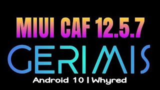 MIUI CAF 1257 GRATIS by Gerimis for Redmi Note 5 Whyred STABIL NO BUG [upl. by Alten43]