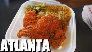 SOUL FOOD in Atlanta Georgia Southern Cooking Travel Vlog [upl. by Eittap]