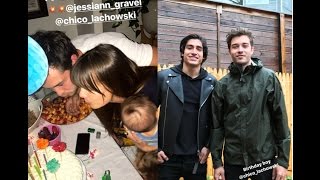 Francisco Lachowski and Jessiann Gravel celebrate birthday together Ig Stories 110 [upl. by Uchida]