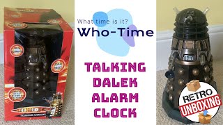 Doctor Who Talking Dalek Alarm Clock Retro Unboxing amp Review 2020 [upl. by Odele525]