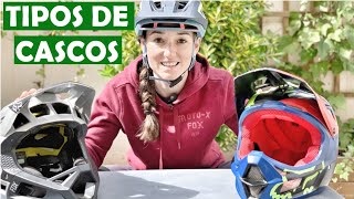 🤩Tipos de cascos de MTB bicicleta de montaña trail all mountain enduro descenso ¿Cuál elegir [upl. by Tutankhamen841]