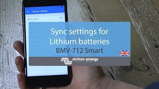 Sync settings for Lithium battteries  BMV712 Smart [upl. by Othilie]