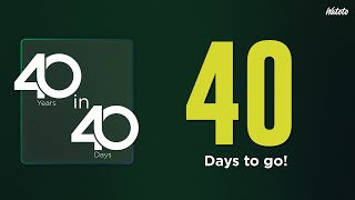 40 IN 40  40 DAYS TO GO [upl. by Angid]