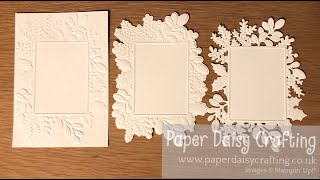 How to use the Merriest Frames Hybrid Embossing Folder [upl. by Ainahtan]