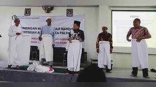 Tutorial Memakai Kain Ihram Bagian Bawah Makin Ditarik Makin Kencang Berbahasa Palembang [upl. by Morell]