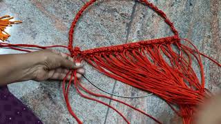 Macrame Ring Basket  In Simple Method  ring macrame [upl. by Kat199]