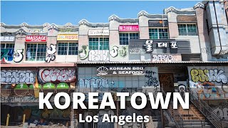 Wandering around in Americas LARGEST KOREATOWN [upl. by Anerroc]