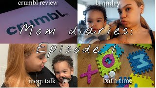 Mom diaries ♡ crumbl review  laundry  bath time  new words amp more [upl. by Orth]