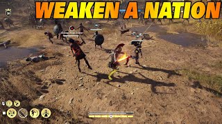 Assassin s Creed Odyssey  How to quickly weaken a nations power [upl. by Eittah]