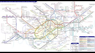 Unofficial London Underground Overground DLR and Elizabeth line Crossrail map [upl. by Erny]