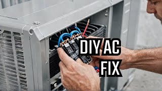 40 DIY do it yourself replacing run start capacitor on ac unit air conditioner [upl. by Meela]