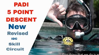 5 Point Descent Scuba Diving over a Sensitive Bottom  PADI IDC Skills Circuit • Divemaster Skills [upl. by Adnoryt]