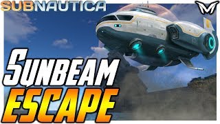 Subnautica  SUNBEAM ESCAPE  Subnautica Full Release Gameplay 7 [upl. by Aicen]