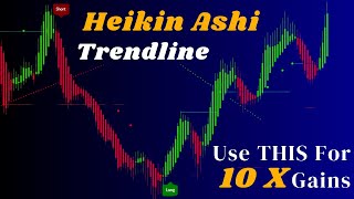 The Heikin Ashi  Trendline Trading Strategy Simple amp Effective Use THIS For 10X Gains [upl. by Keary408]