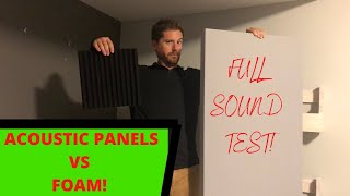 Acoustic Foam VS Panels  Surprising SOUND TEST [upl. by Noelopan]