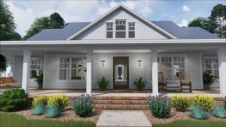 Architectural Designs Modern Farmhouse Plan 16901WG Virtual Tour [upl. by Menon984]