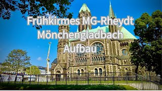 Frühkirmes MGRheydt Mönchengladbach Aufbau 2024 4K [upl. by Ainotahs]